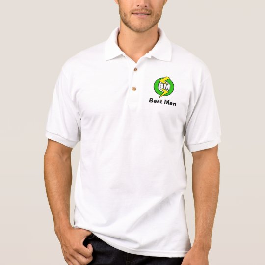 Best Man Circle w/ Lightning Bolt Polo Shirt