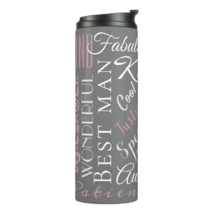 Best Man Custom Positive Attribute Affirmations Thermal Tumbler