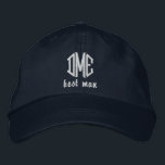 Best Man Custom Wedding Monogram Baseball Cap<br><div class="desc">Surprise the Best Man with this cool baseball style cap that features his 3 letter monogram and the words "best man" below. Easily change the text and cap colour to match your wedding theme/colours (this one is navy blue so perfect for nautical-themed wedding). This makes an awesome bachelor party or...</div>