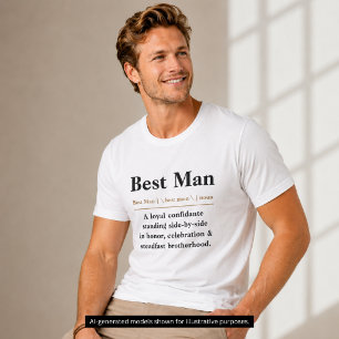 Best Man Dictionary Definition Wedding Party    Tri-Blend Shirt
