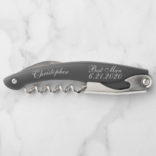 Best Man Elegant Wedding Corkscrews