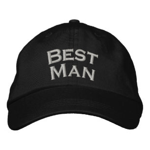 Best Man Embroidered Cute Wedding Hat