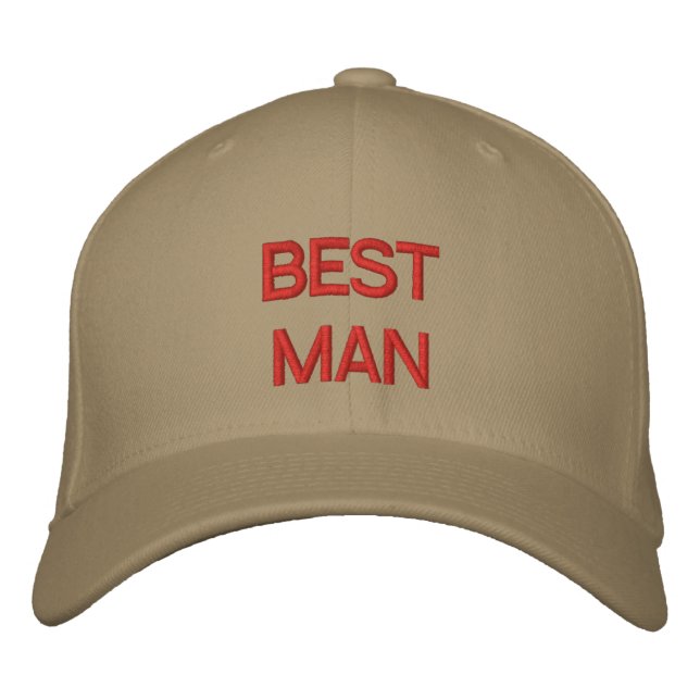 BEST MAN EMBROIDERED HAT (Front)