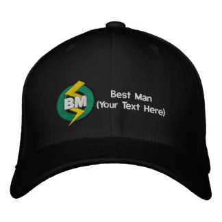 Best Man Embroidered Hat, Customisable Hat