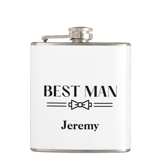 Best Man Flask (Front)