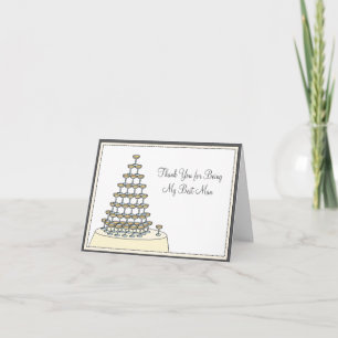 Best Man Funny Thank You Card - Toasting