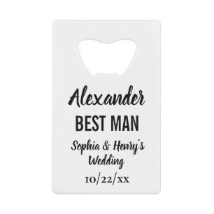 Best Man Gift Modern Typography Script Wedding