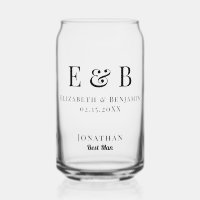 Best Man Gift Monogram Wedding Minimalist
