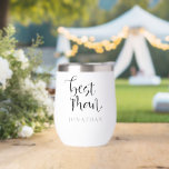 Best Man Gift Name Black Script<br><div class="desc">Best Man Gift Name Black Script. Your best man will be over the moon with this stylish gift to present him on your wedding day! With an elegant script typography,  Best Man,  and easy personalise name to make it a truly special gift and keepsake for him.</div>
