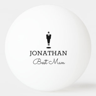 Best Man Gift Wedding Party Custom Personalised Ping Pong Ball