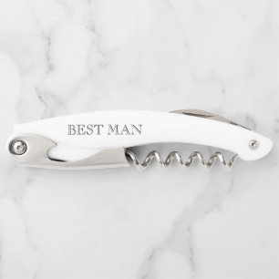 Best Man Groomsman Gift Wedding Date Classic  Corkscrew