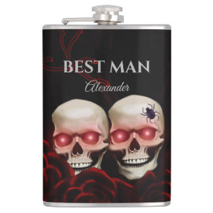 Best man groomsmen gift wedding favour hip flask
