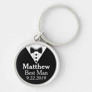 Best Man Groomsmen Wedding Keychain