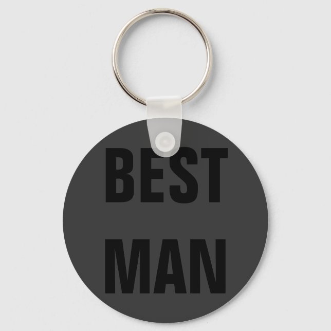 Best Man Key Ring (Front)
