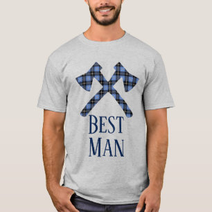 Best Man Lumberjack double cross axe T-Shirt