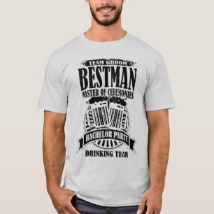 Best Man Master of Ceremonies Groom Bachelor Party T-Shirt