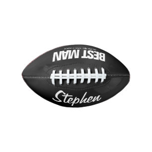 Best Man mini football wedding gift for groomsmen American Football