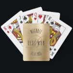 Best Man Monogram Wedding Playing Cards<br><div class="desc">Make your own custom playing cards. Personalise this design with your own text. You can further customise this design by selecting the "customise further" link if desired.</div>