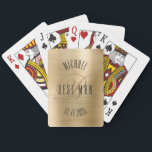 Best Man Monogram Wedding Playing Cards<br><div class="desc">Make your own custom playing cards. Personalise this design with your own text. You can further customise this design by selecting the "customise further" link if desired.</div>