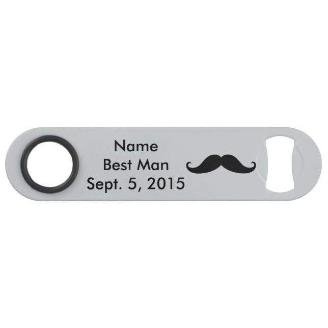 Best Man Moustache Hat and Suit Speed Bottle Opene (Front (Horizontal))