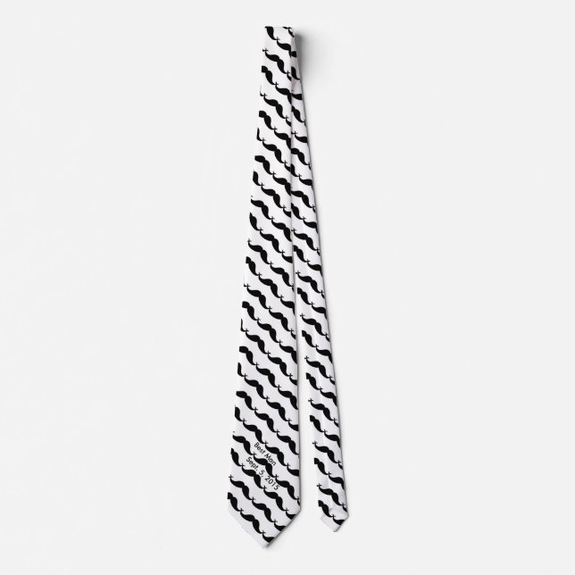 Best Man Moustache Necktie (Front)