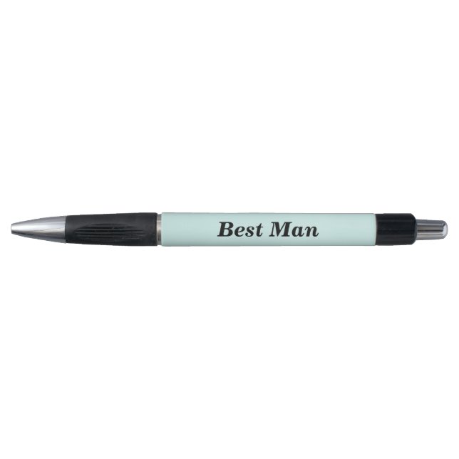 Best Man Name and Date of Wedding Rubber Grip (Front)