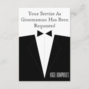 Best Man or Groomsman Invite
