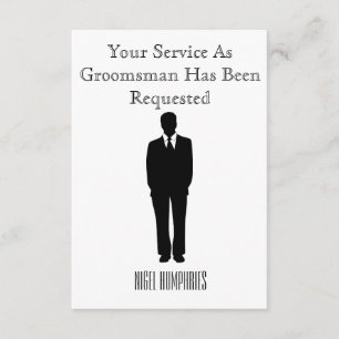 Best Man or Groomsman Invite