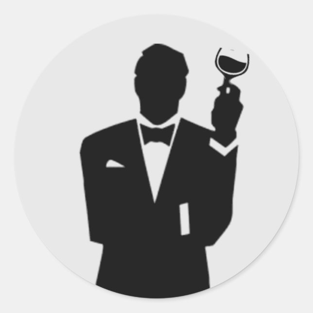 Best Man or Groomsman Invite Envelope Seals (Front)