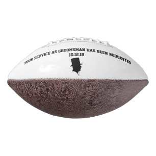 Best Man or Groomsman Invite Football American Football