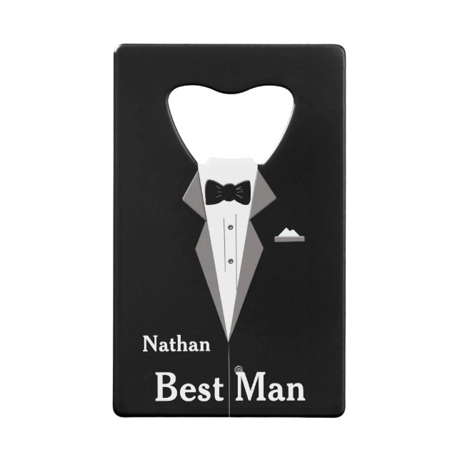 Best Man Personalise Bottle Opener (Front)