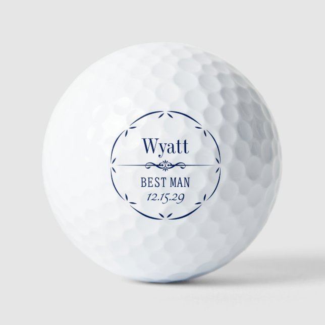 Best Man Personalised Golf Balls (Front)