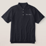 Best Man Polo Shirt<br><div class="desc">Best Man Polo Shirt is shown in Navy with White embroidered text.
Customise this item or buy as shown.</div>