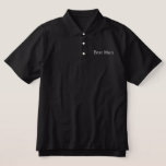 Best Man Polo Shirt<br><div class="desc">Best Man Polo Shirt is shown in Black with White embroidered text.
Customise this item or buy as shown.</div>