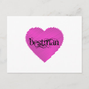 Best man postcard
