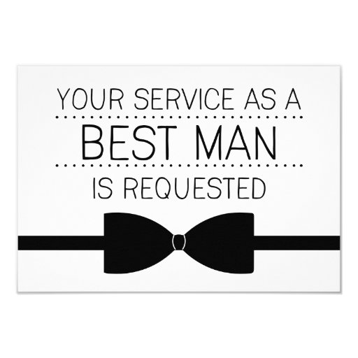 Image of Best Man Request | Groomsmen Invitation