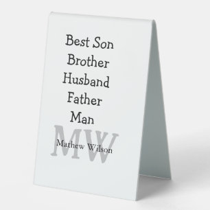 Best man son husband dad quotes add name text