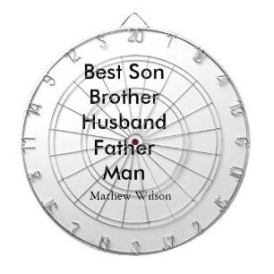 Best man son husband dad quotes add name text dartboard