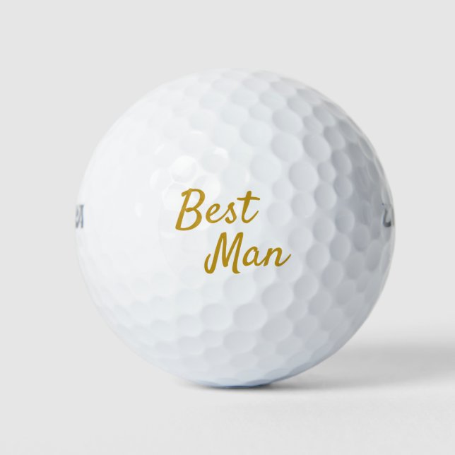 Best Man Souvenir Golf Balls (Front)