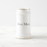 Best Man Stein<br><div class="desc">Gifts for your Best Man,  or customise for all the men in your wedding party.</div>