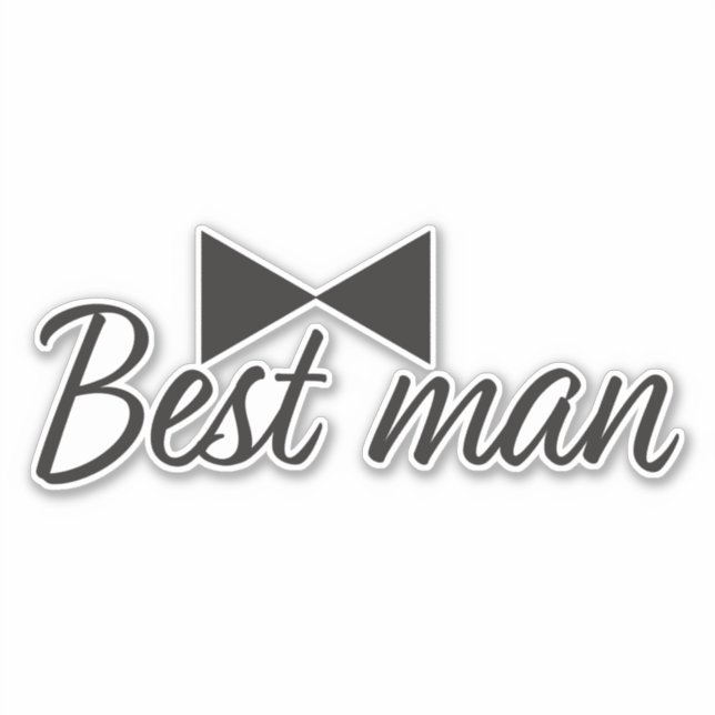 Best man text and Bow tie (Front)