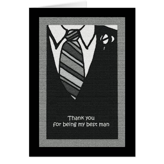 Best Man Thank You Card