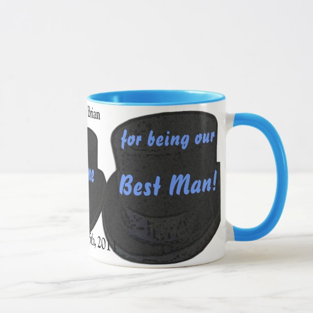Best Man Thank You Gift - Ringer Mug Template (Right)