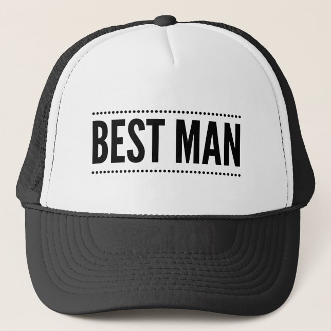 Best Man Trucker Hat (Front)