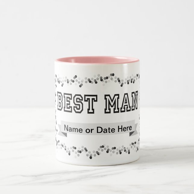 Best Man Two-Tone Coffee Mug (Center)