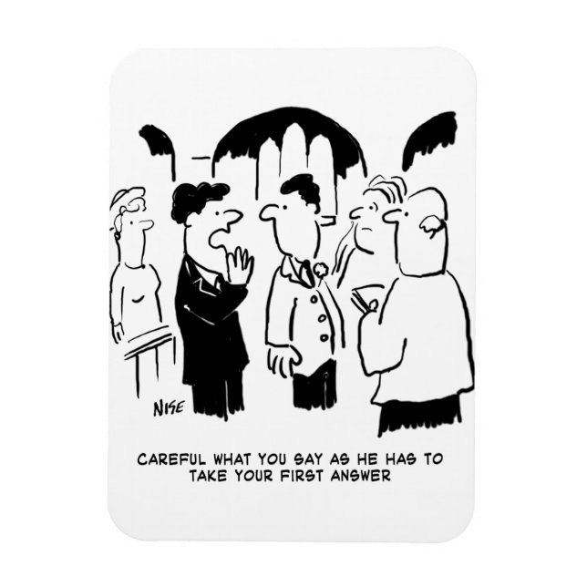 Best Man Warning to Bridegroom Magnet (Vertical)