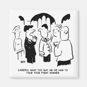 Best Man Warning to Bridegroom Magnet