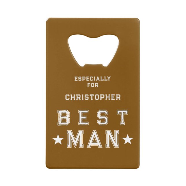 Best Man Wedding Brown (Front)
