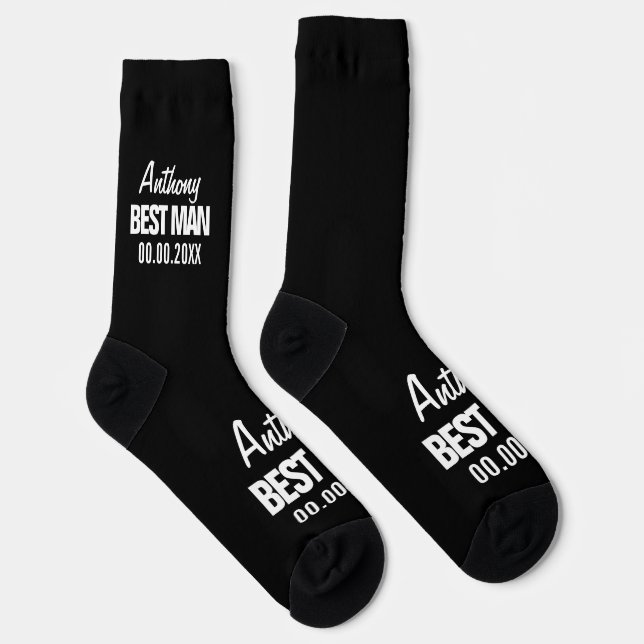 Best Man wedding favour socks gift for groomsmen (Right)