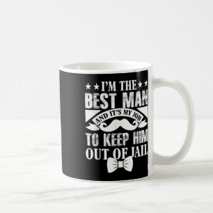 Best Man Wedding Groom Funny Bachelor Stag Party M Coffee Mug
